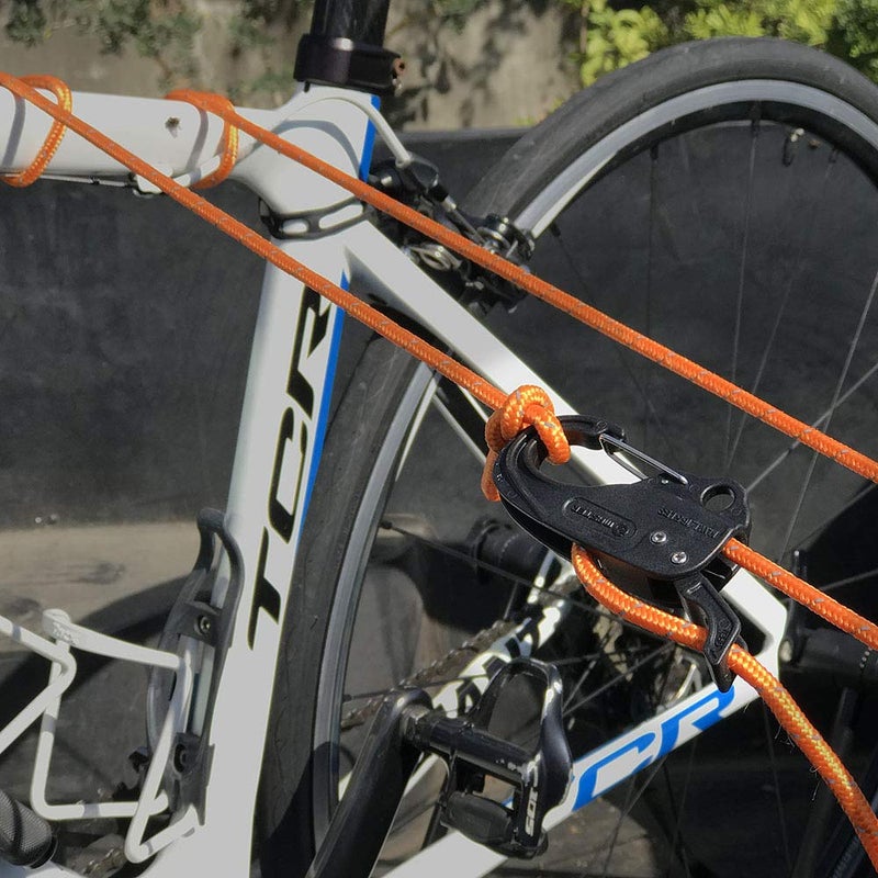 Master Rope Tightener, Guyline Adjuster for Tents and Tarps one Hand Control Tie Down Cam Mechanism for Camping, Hiking, Backpacking (2pcs) Essential Pocket Tools for Post-Disaster Recovery,Windproof - Image 4